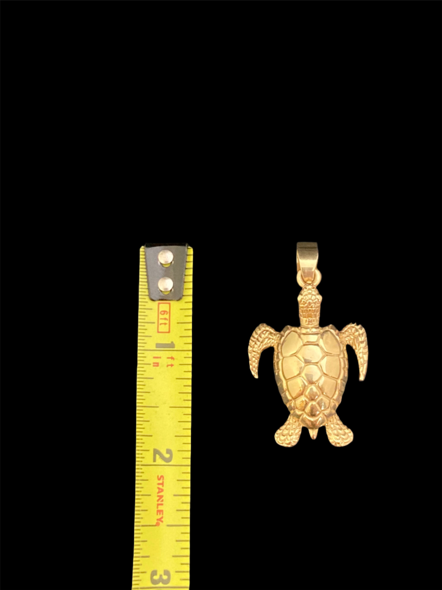 14K Gold Turtle Pendant