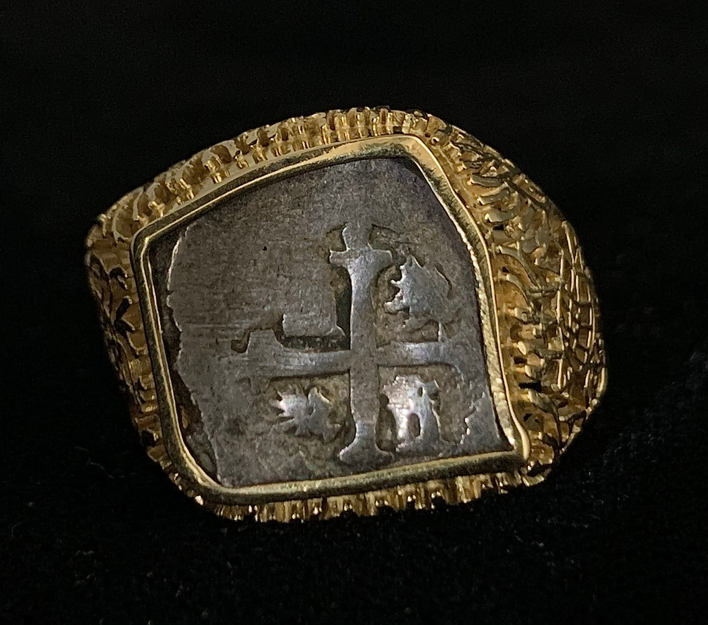 Mexico City Coin in Coral Reef Ring