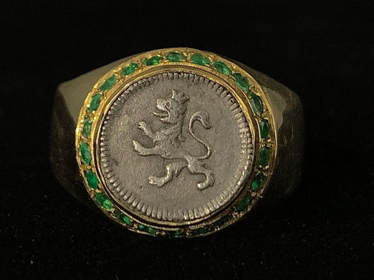 Lion Surrounded By Emeralds