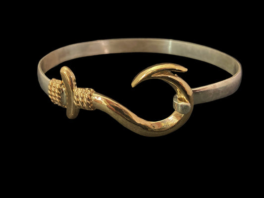 Two-Tone Fishing Hook Bracelet